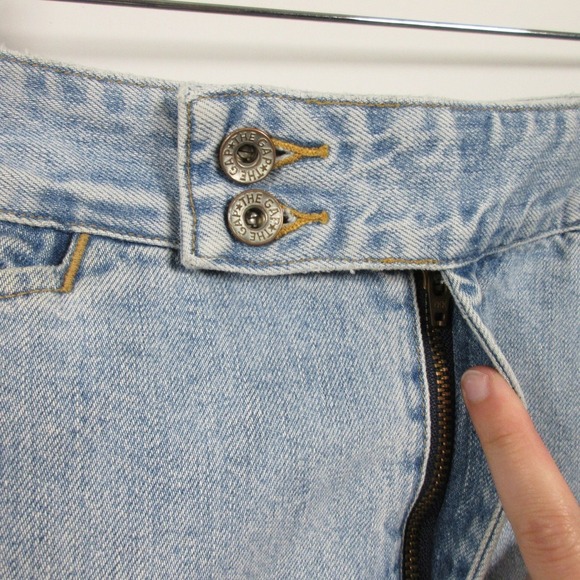 GAP Denim Mini Micro Skirt 4 Blue 100% Cotton Pockets Casual Brat Y2K Vtg 310 - Picture 3 of 12